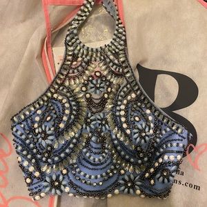 Two piece Rachel Allan prom dress